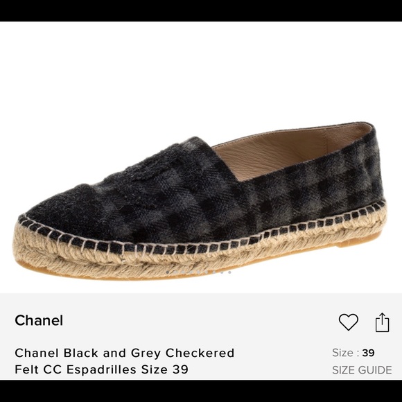 CHANEL Shoes - Chanel Plaid Espadrille